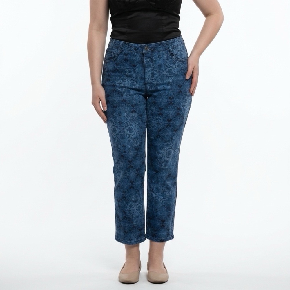 Printed Blue Jeans 12 NWT